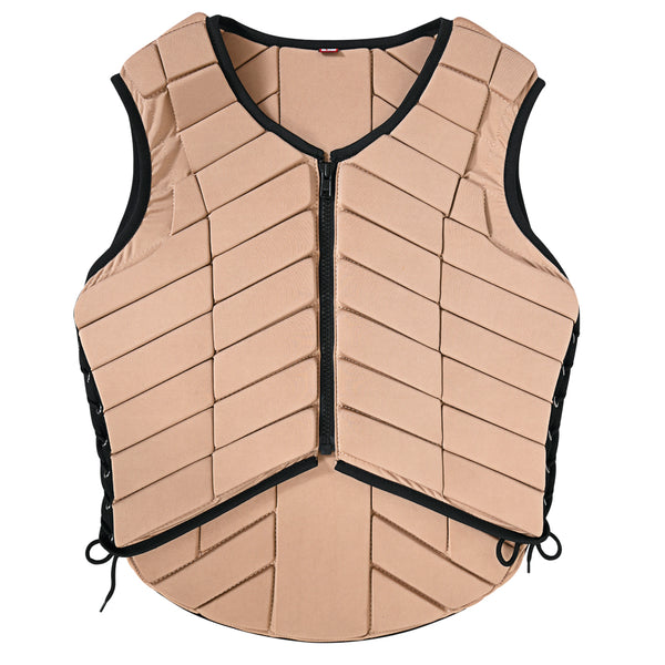Equestrian Horse Vest Safety Protective Adult Eventing Tan Hilason - Uhorse
