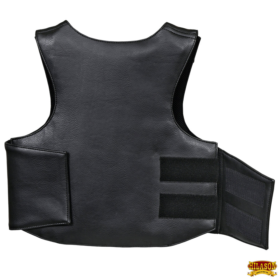 Hilason Kids Junior Youth Bull Riding Pro Rodeo Leather Protective Vest