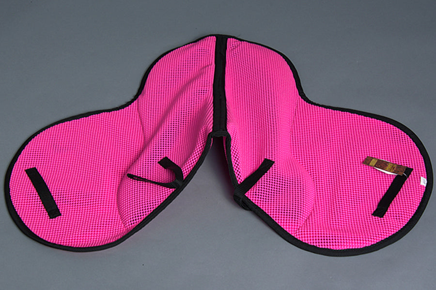 22 Inch Hilason Western Tack Horse Vented Pvc English Saddle Pad Pink