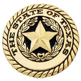 Pack Of 8 1 In Tk. Tk.xas Seal Concho Round Shape Brass Plt. Screw – by Hilason – Cowboy and equestrian accessories