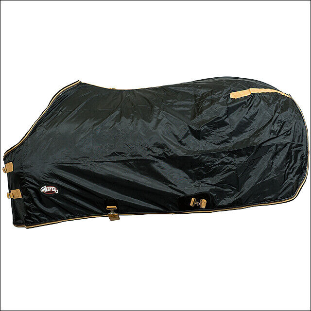 74" 420D Stable Lightweight Durable Nylon Horse Sheet with Surcingle Black - Uhorse