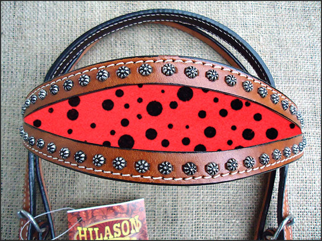 Hilason Western Horse Headstall Bridle American Leather Mahogany Black