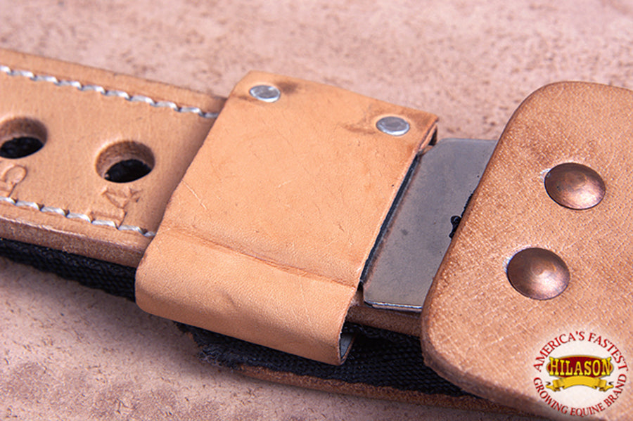HILASON Leather Saddle Replacement Fender Pair with Hobble Straps Adult Saddles Fenders for Horse