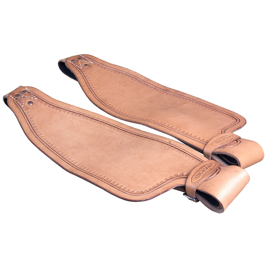 HILASON Leather Saddle Replacement Fender Pair with Hobble Straps Adult Saddles Fenders for Horse