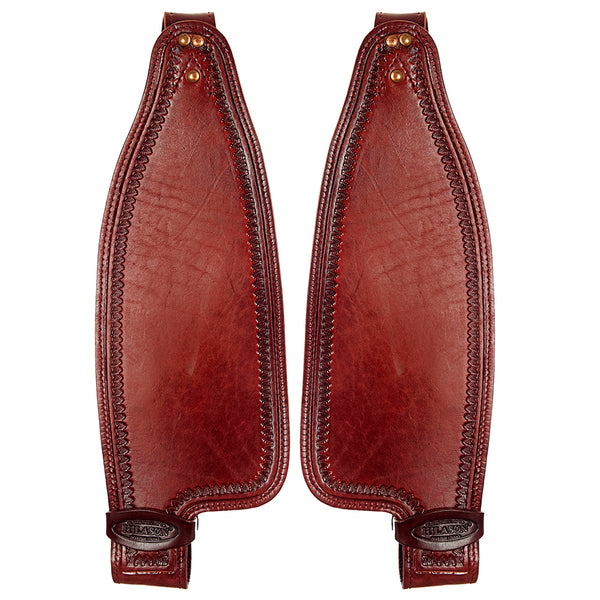 Hilason Leather Saddle Replacement Fender Pair With Hobble Straps Adult - Uhorse