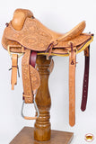 Hilason Classic Series Hand-Made Rodeo Bronc American Leather Saddle