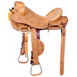 Hilason Classic Series Hand-Made Rodeo Bronc American Leather Saddle