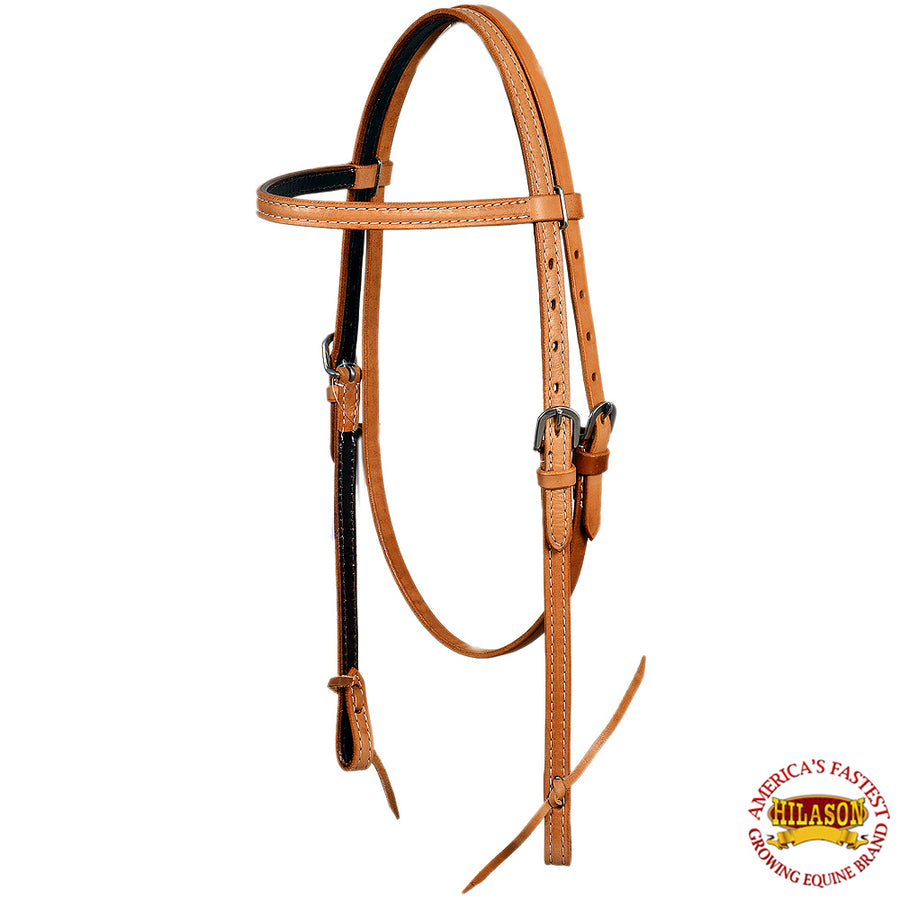 Hilason W. American Leather H. Bridle Headstall Tan by Hilason – Cowboy and equestrian accessories