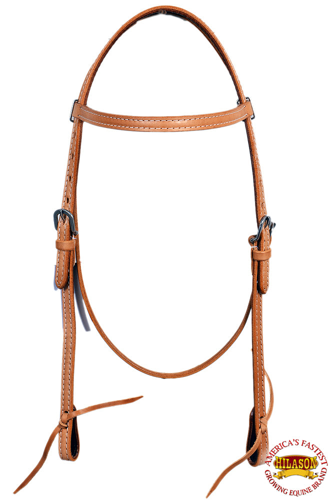 Hilason Western American Leather Horse Bridle Headstall Tan