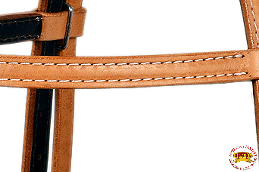 Hilason Western American Leather Horse Bridle Headstall Tan