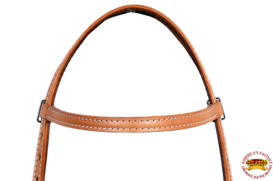Hilason Western American Leather Horse Bridle Headstall Tan