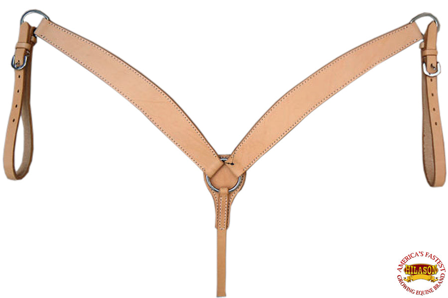 Hilason Western American Leather Horse Breast Collar Tan