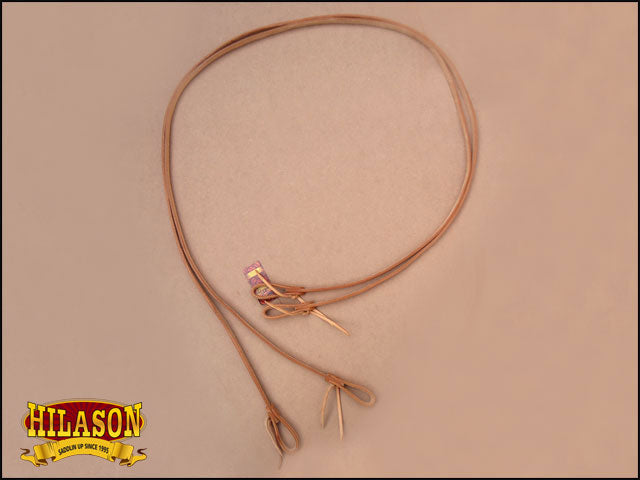 HILASON Western Genuine American Leather Horse Split Reins Tan