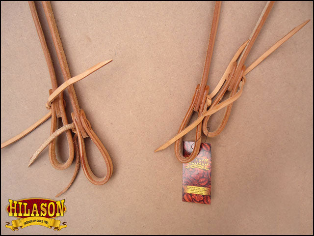 HILASON Western Genuine American Leather Horse Split Reins Tan