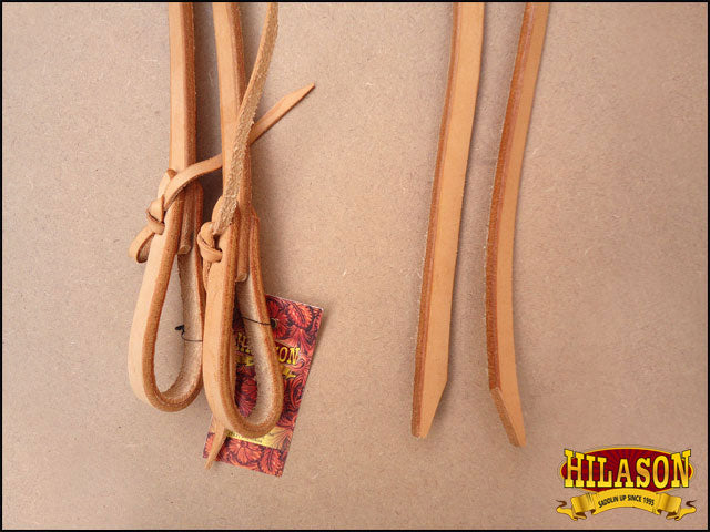 HILASON Western Genuine American Leather Horse Split Reins Tan