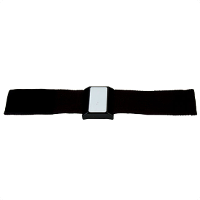 Black nylon girth with white buckle guard - Uhorse