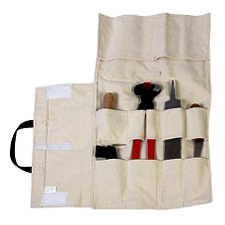 Canvas grooming tool organizer with black handle - Uhorse
