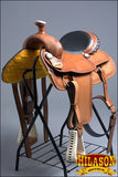 15 In Western Horse Saddle American Leather Ranch Roping Trail Hilason