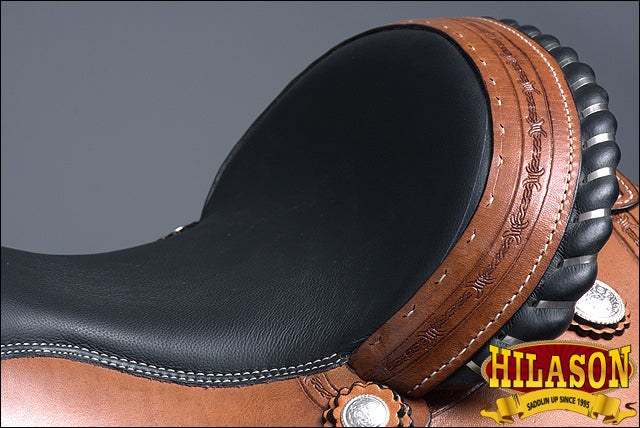 HILASON Western Horse Saddle American Leather Ranch Roping Trail | Hand Tooled Wade & For Horses