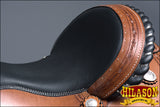 15 In Western Horse Saddle American Leather Ranch Roping Trail Hilason