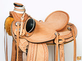 Western Horse Wade Saddle American Leather Ranch Roping Tan
