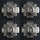 HILASON Western Screw Back Concho 1.5 In. Nickle Plated Horse Shoe Saddle Cowgirl | Belt Slotted Conchos