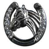 Western Screw Back Concho 1.5 In Horseshoe Silver Saddle Cowgirl Hilason