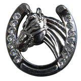 32 Hilason 1.5" Horseshoe Silver Concho Saddle Headstall Tack Cowgirl - Uhorse