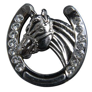 Western Screw Back Concho 1.5 In Horseshoe Silver Saddle Cowgirl Hilason - Uhorse
