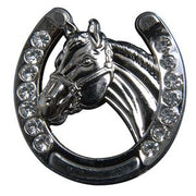 HILASON Horseshoe Silver Concho Saddle Headstall Tack Cowgirl Horse, Color | Bridle Conchos Slotted