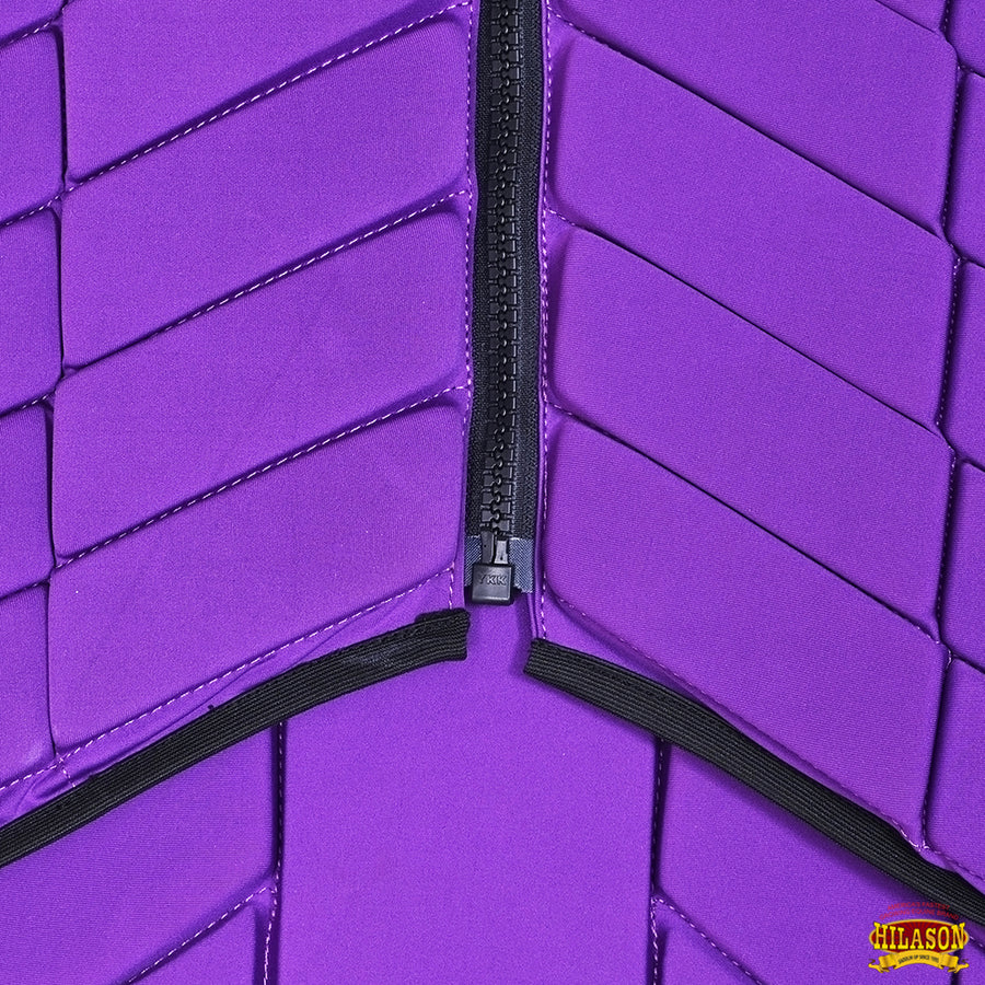 HILASON Equestrian Horse Vest Safety Protective Adult Eventing Purple |Horse Riding |Unisex |Rodeo