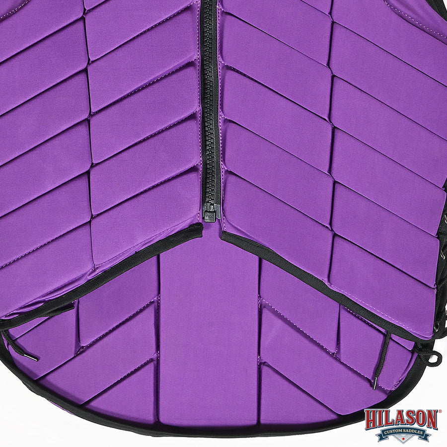 HILASON Equestrian Horse Vest Safety Protective Adult Eventing Purple |Horse Riding |Unisex |Rodeo