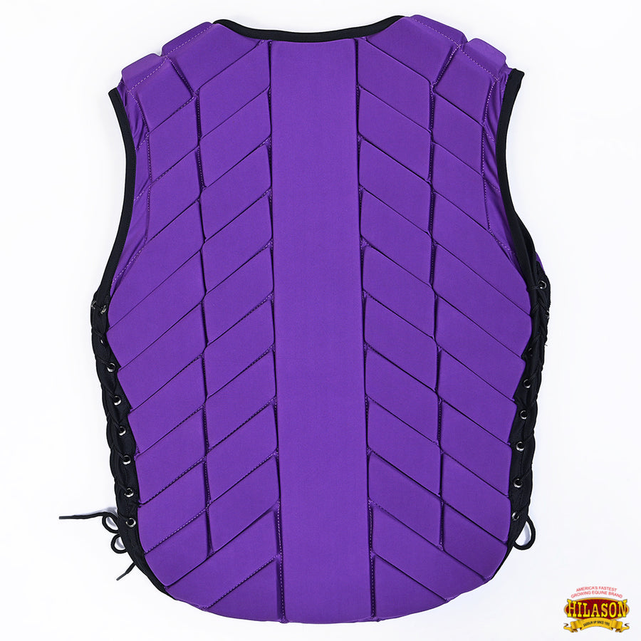 HILASON Equestrian Horse Vest Safety Protective Adult Eventing Purple |Horse Riding |Unisex |Rodeo