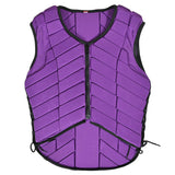 HILASON Equestrian Horse Vest Safety Protective Adult Eventing Purple |Horse Riding |Unisex |Rodeo