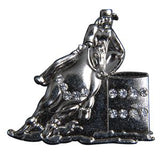 1 piece Screw Back Concho 1.5 In Barrel Racer Nickle Plated Saddle Hilason - Uhorse