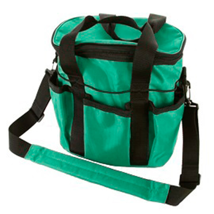 Green nylon tote bag with black straps and shoulder strap - Uhorse