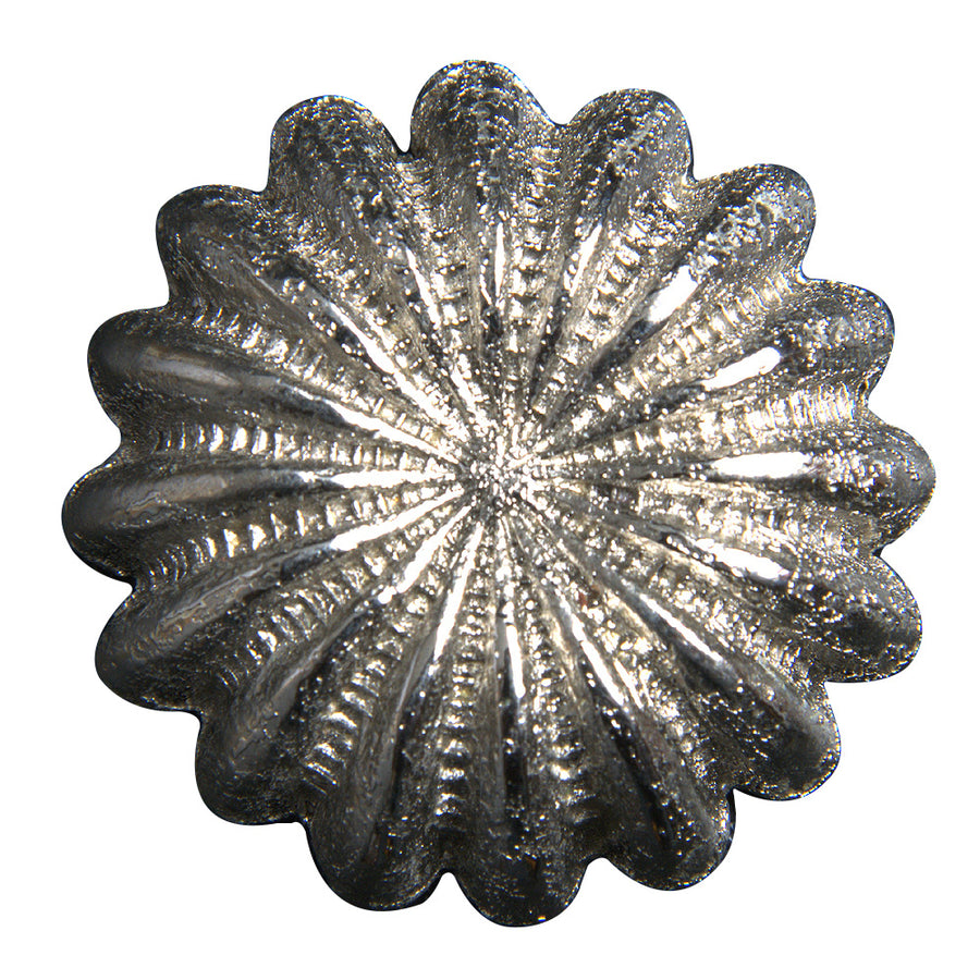 Set Of 8 W. Screw Back Concho 1 In Silver Parachute Round Saddle – by Hilason – Cowboy and equestrian accessories
