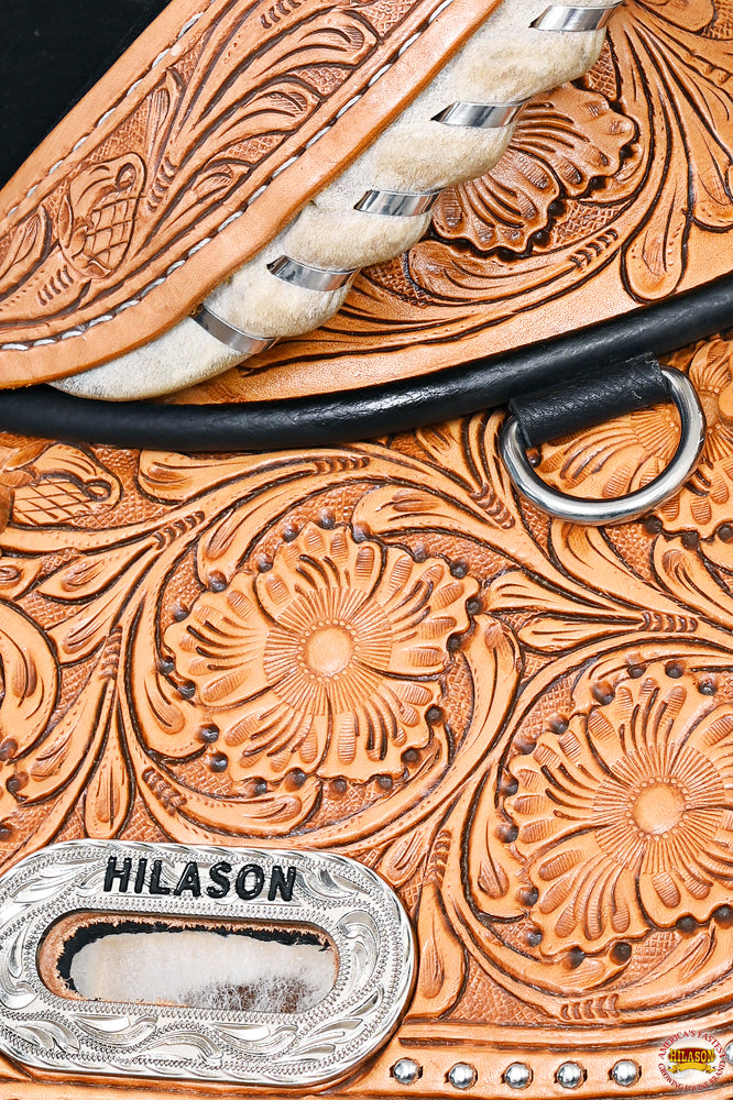 HILASON Child Treeless Horse Saddle Western American Leather Barrel | for Horses