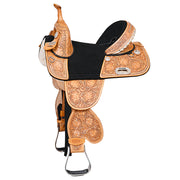 HILASON Child Treeless Horse Saddle Western American Leather Barrel | for Horses