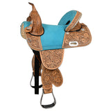 Hilason Western Horse Saddle Treeless Trail Barrel Leather - Uhorse
