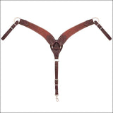 Weaver Working Cowboy Roper Horse Harness Leather Breast Collar Chestnut