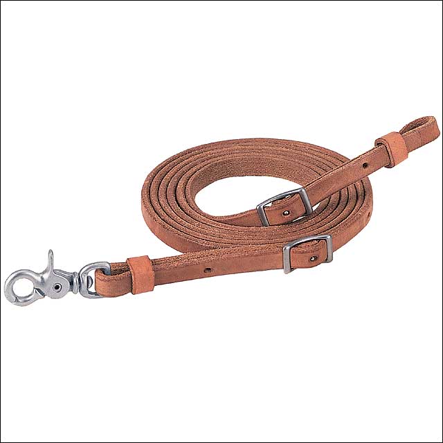 1/2" X 8' Weaver Russet Harness Leather Pro Tack Horse Roper Reins Steel Snap
