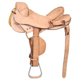 Hilason Classic Series Hand-Made Rodeo Bronc American Leather Saddle