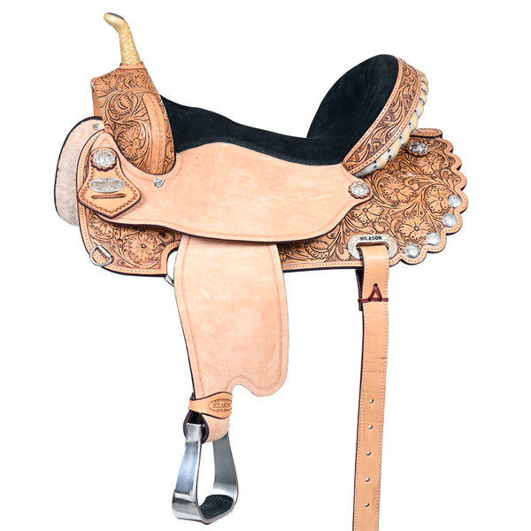 Flex Tree Western Horse Saddle American Leather Trail Barrel - Uhorse