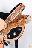 Hilason Flex Tree Western Horse Saddle American Leather Trail Barrel
