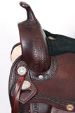 HILASON Western Horse Saddle American Leather Flex Tree Trail & Pleasure Chocolate Brown