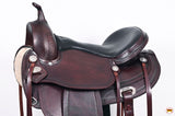 HILASON Western Horse Saddle American Leather Flex Tree Trail & Pleasure Chocolate Brown