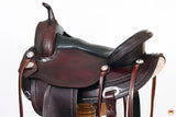 HILASON Western Horse Saddle American Leather Flex Tree Trail & Pleasure Chocolate Brown