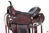 HILASON Western Horse Saddle American Leather Flex Tree Trail & Pleasure Chocolate Brown