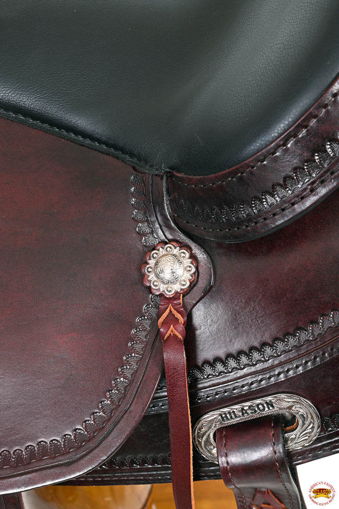 HILASON Western Horse Saddle American Leather Flex Tree Trail & Pleasure Chocolate Brown | for Horses